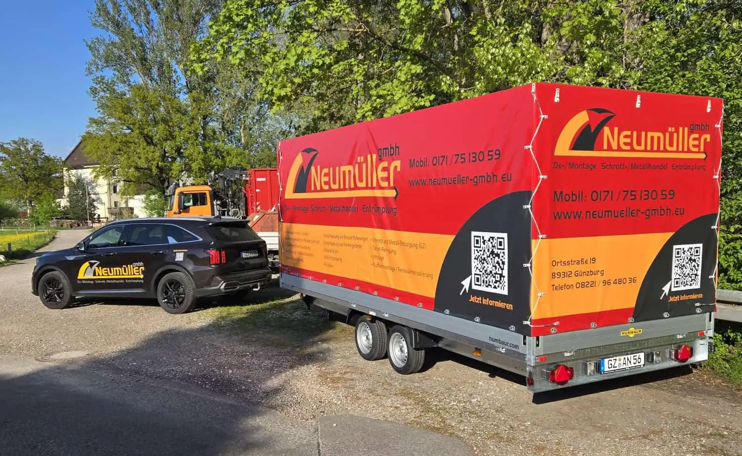 Mietanhänger der Neumüller GmbH